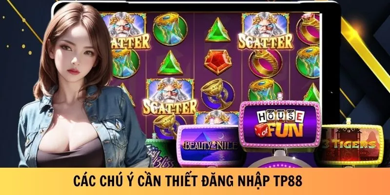 Các chú ý cần thiết đăng nhập TP88